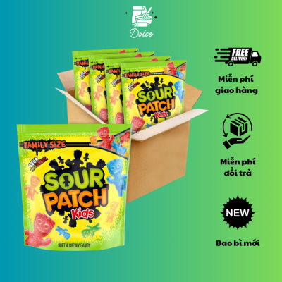 KẸO DẺO TRÁI CÂY SOUR PATCH KIDS ORIGINAL SOFT & CHEWY CANDY, GÓI 56G