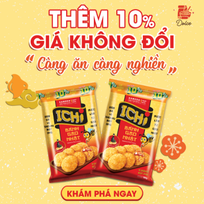 BÁNH GẠO NHẬT VỊ SHOUYU MẬT ONG ICHI GÓI 180G